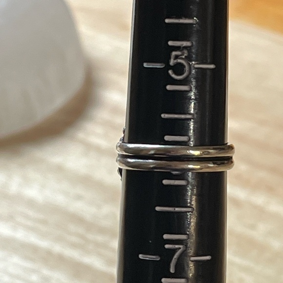 925 SILVER PLATED GEMSTONE RING TIBETAN TURQUOISE SIZE 6 - Picture 6 of 7